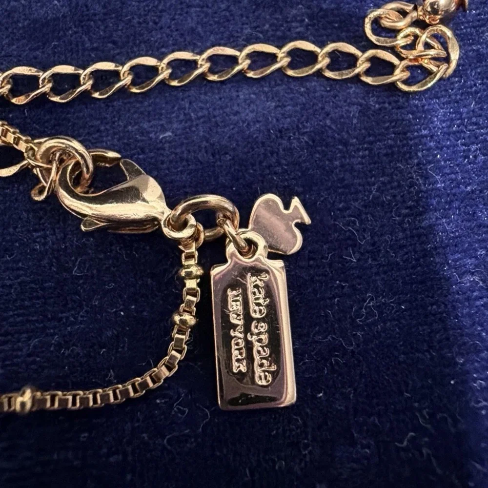 Kate Spade Pearly Delight Pearl Dangle Scatter Charm Long Necklace 34